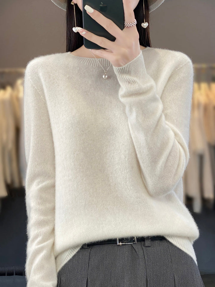 Anette | Cozy Cotton Sweater White