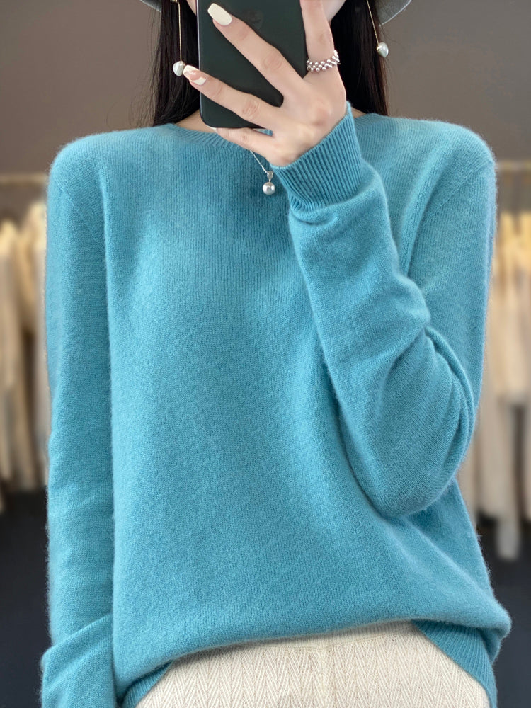 Anette | Cozy Cotton Sweater More blue