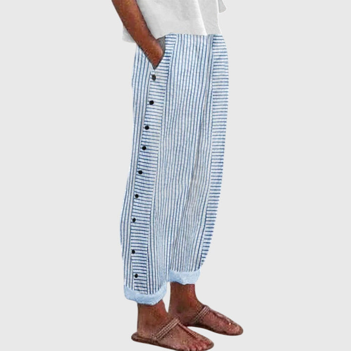 Delores | Elegant Women's Pants Blue