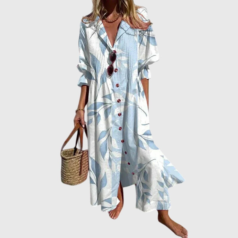 Maxie | Elegant Bohemian Dress Light Blue