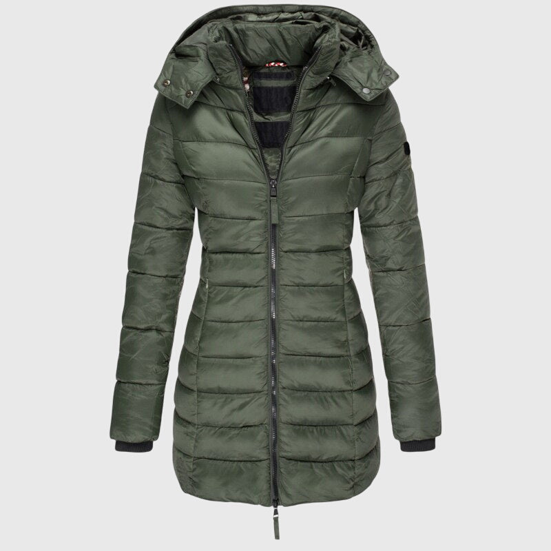 Justice | Long Down Jacket Green