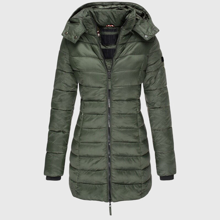 Justice | Long Down Jacket Green