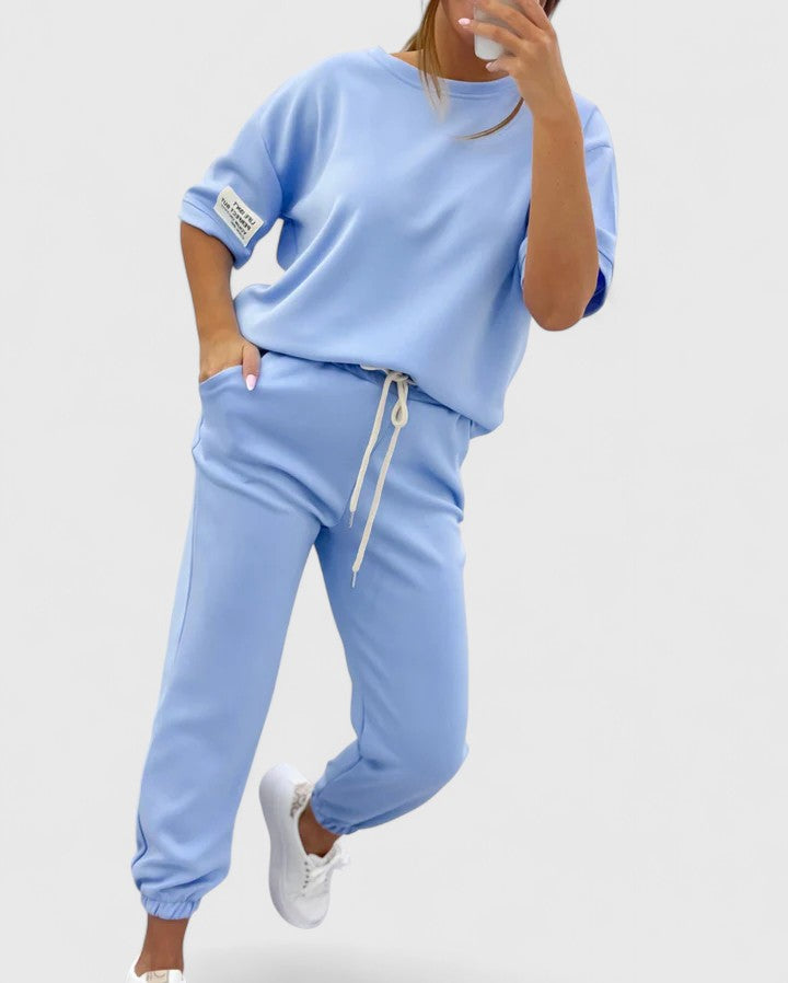 Felicia | Comfortable Two-Piece Set Blue