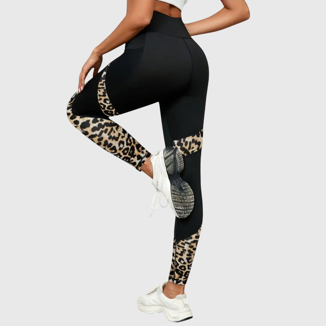 Anne | High-Waisted Leopard Print Workout Pants