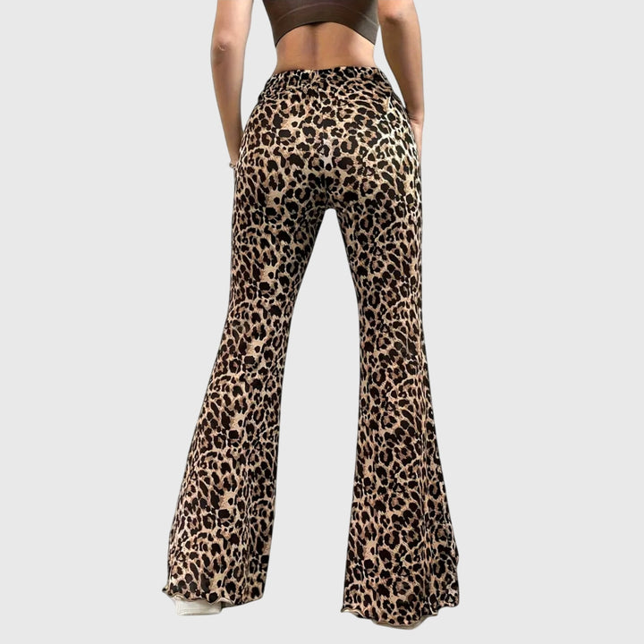 Sue | Leopard Bootcut Pants