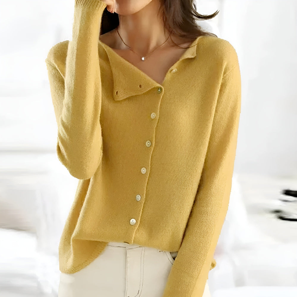 Sarah | Luxury Cardigan Yellow