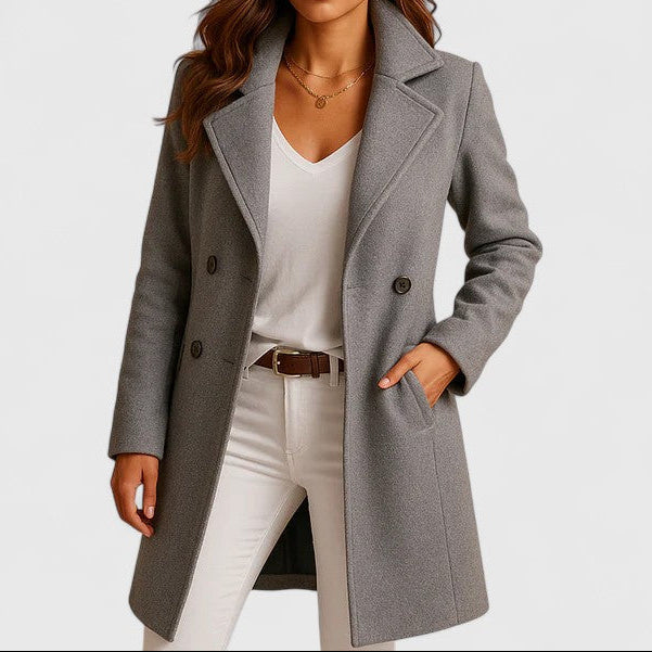Mary | Elegant Coat Gray