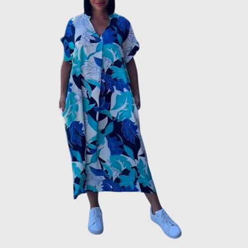 Phyllis | Elegant Summer Dress Blue