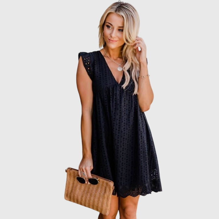 Dora | 2 in 1 Summer Dress Black