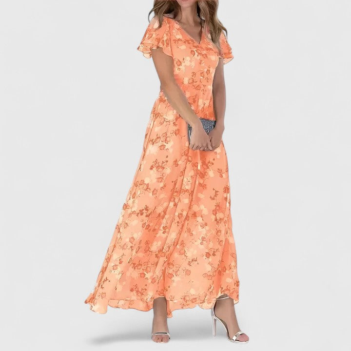 Arlene | Luxe Maternity Dress Orange