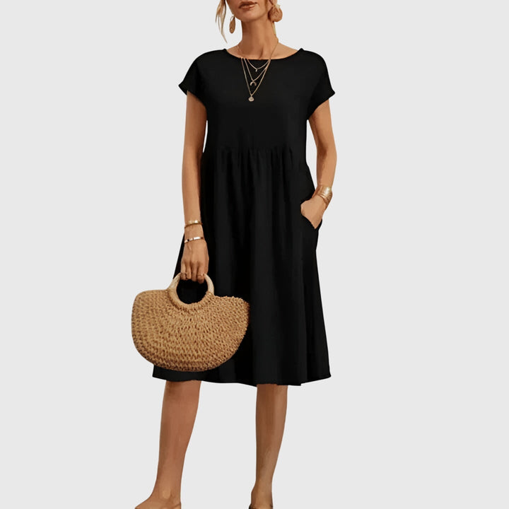 Reba | Elegant Spring Dress Black