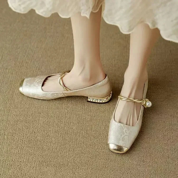 Daisy | Orthopädische Mary Janes Beige
