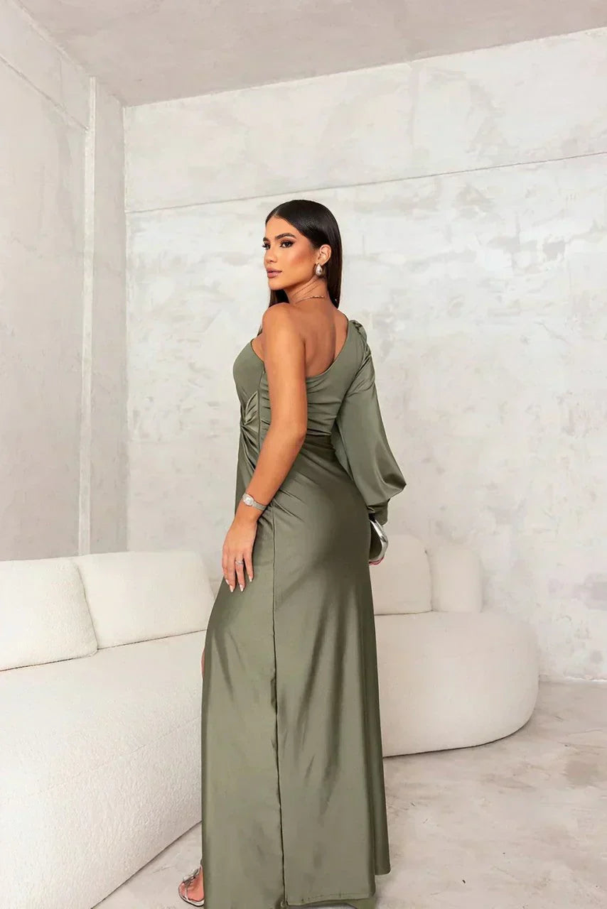 Lillian™ | One-Shoulder Evening Maxi Dress