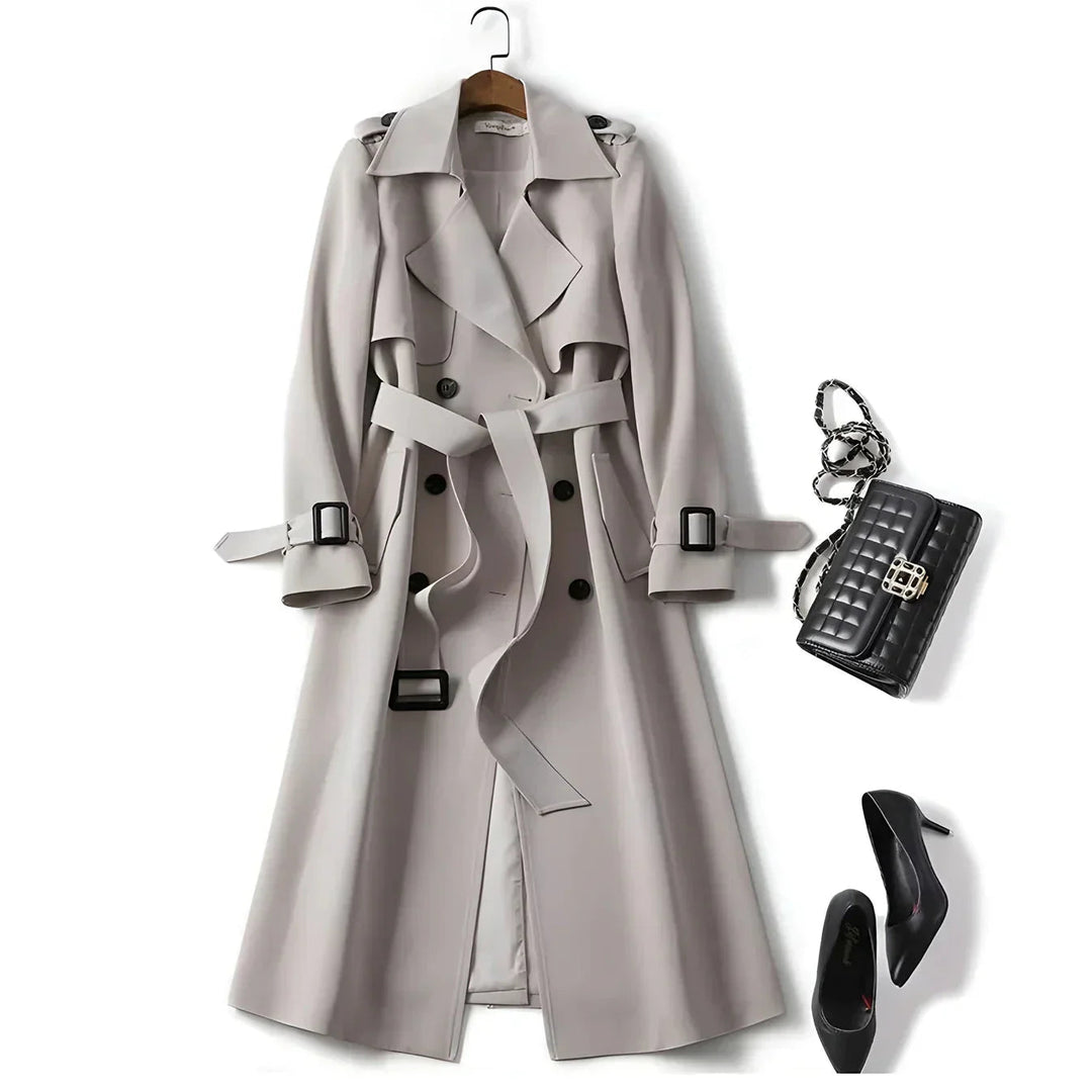 Jade | Chic Trench Coat Grey
