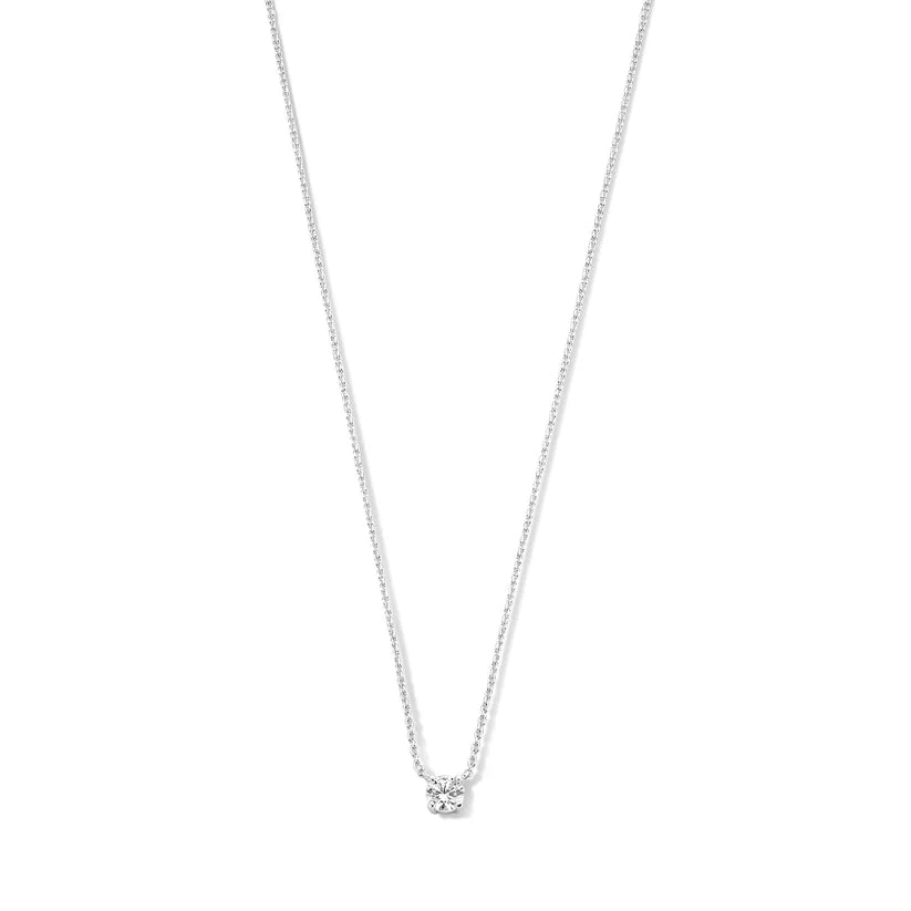 Christina | Moissanite Stone Necklace 14k Gold White Gold