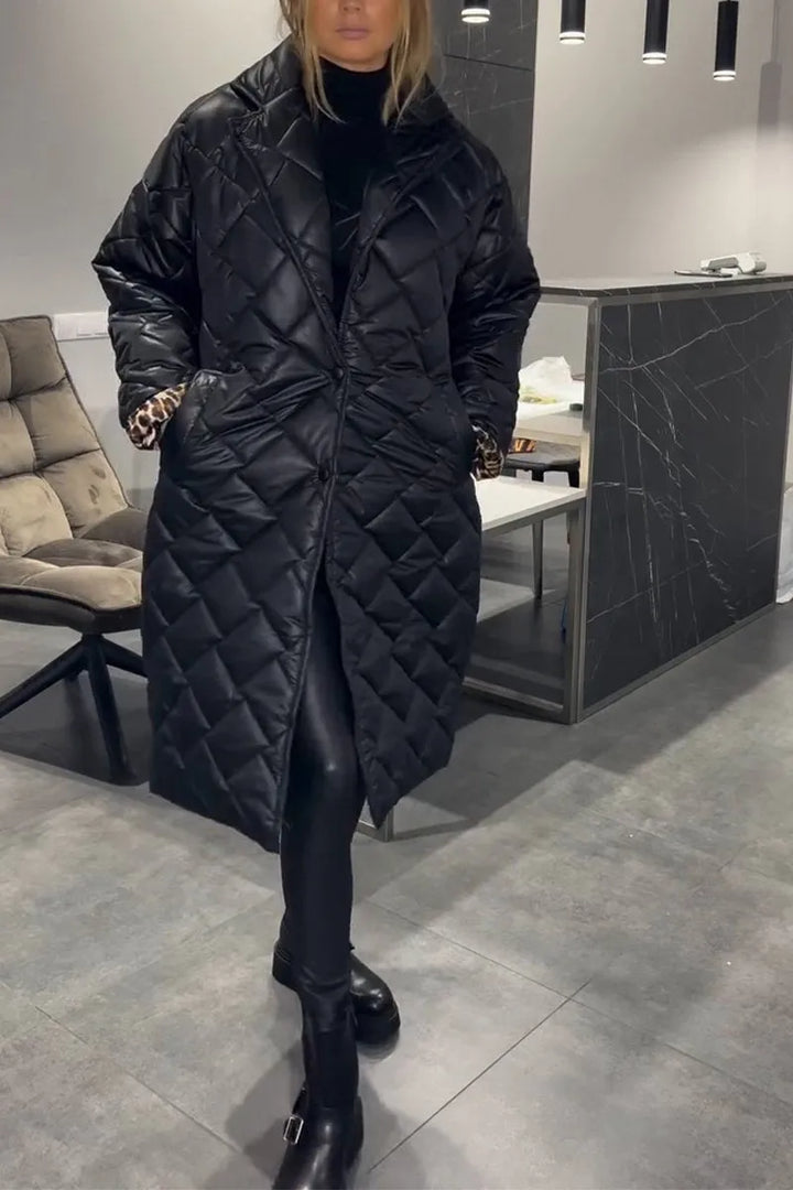 Kendall | Quilted Mid-Length Coat