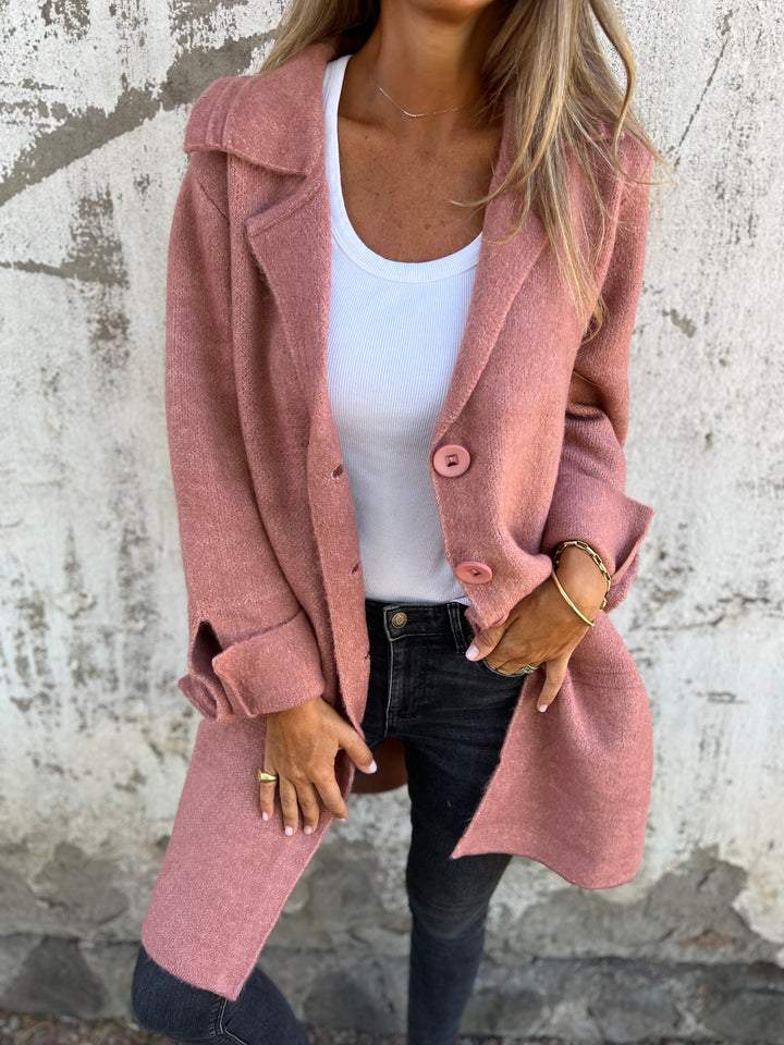 Merja | Casual Wool Jacket Pink