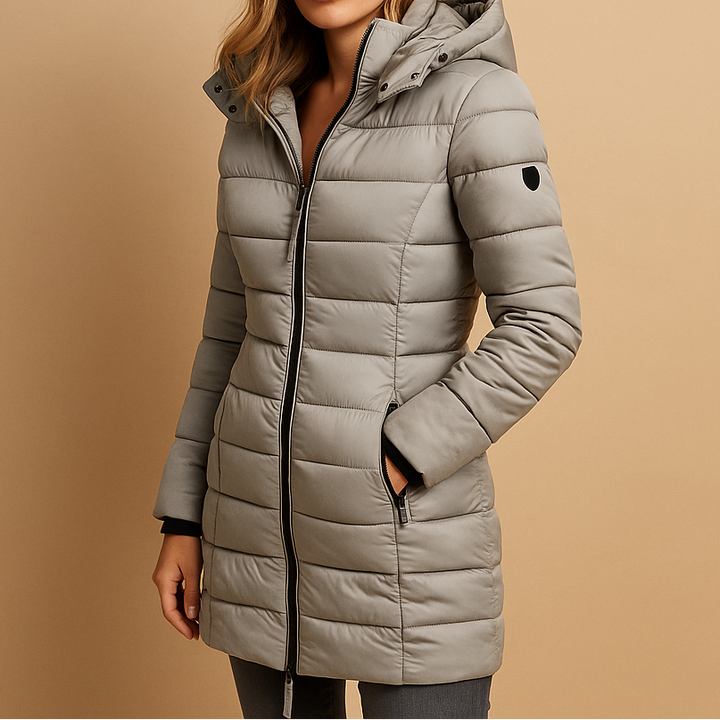 Kelly | Lightweight Puffer Down Jacket Gray