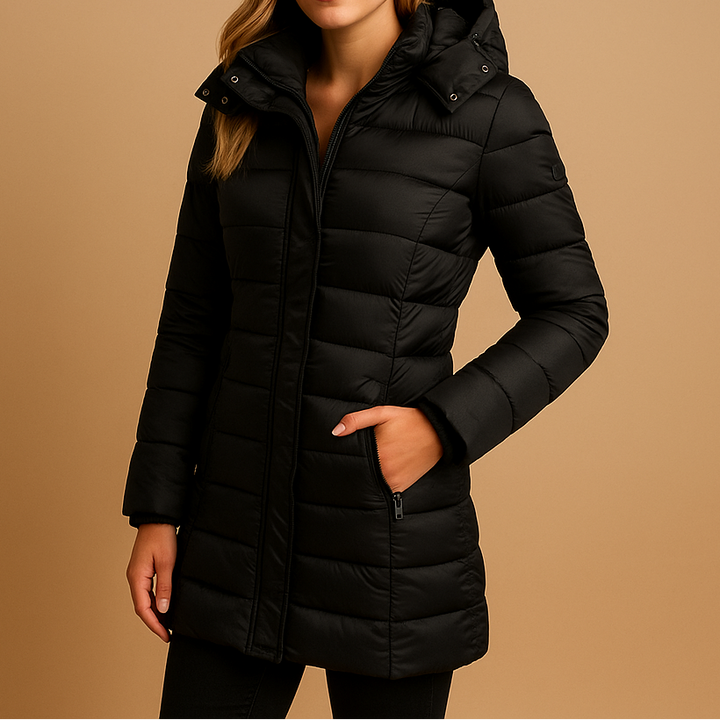 Kelly | Lightweight Puffer Down Jacket Black