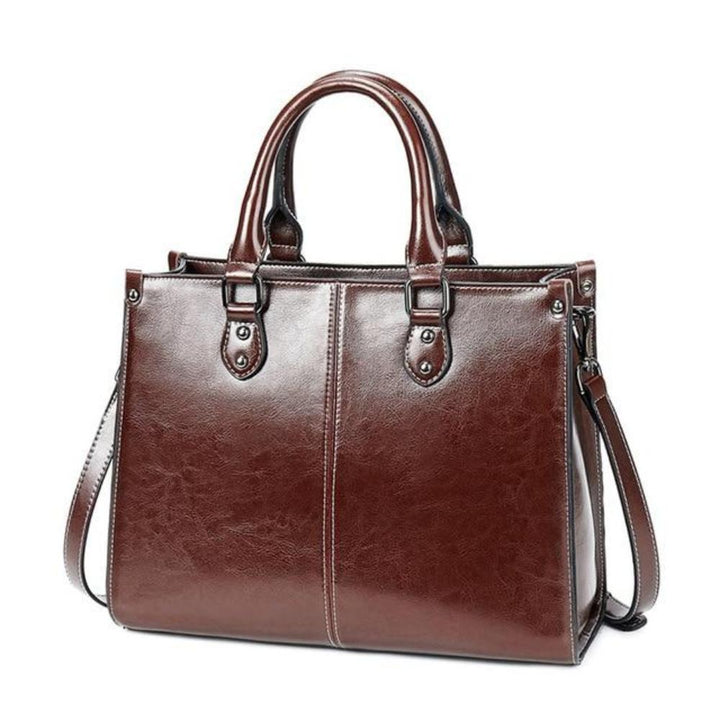 Elegant Tote - Classic and Functional Coffee