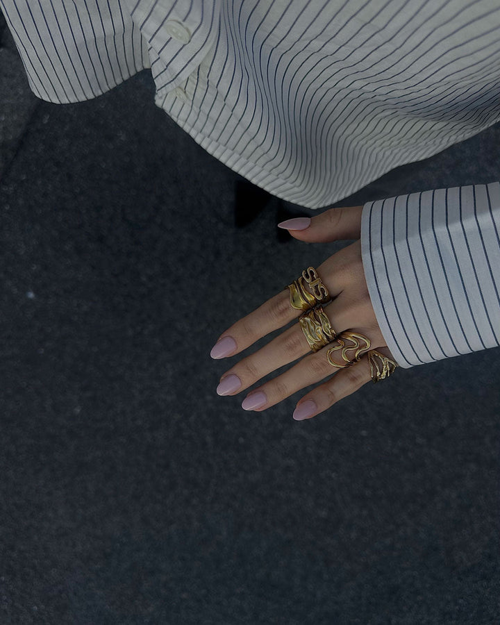 Mary Ann | Big Ring 18K Gold