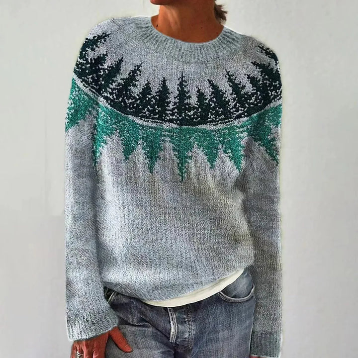 Melissa | Colorful and Comfortable Sweater Blue Green