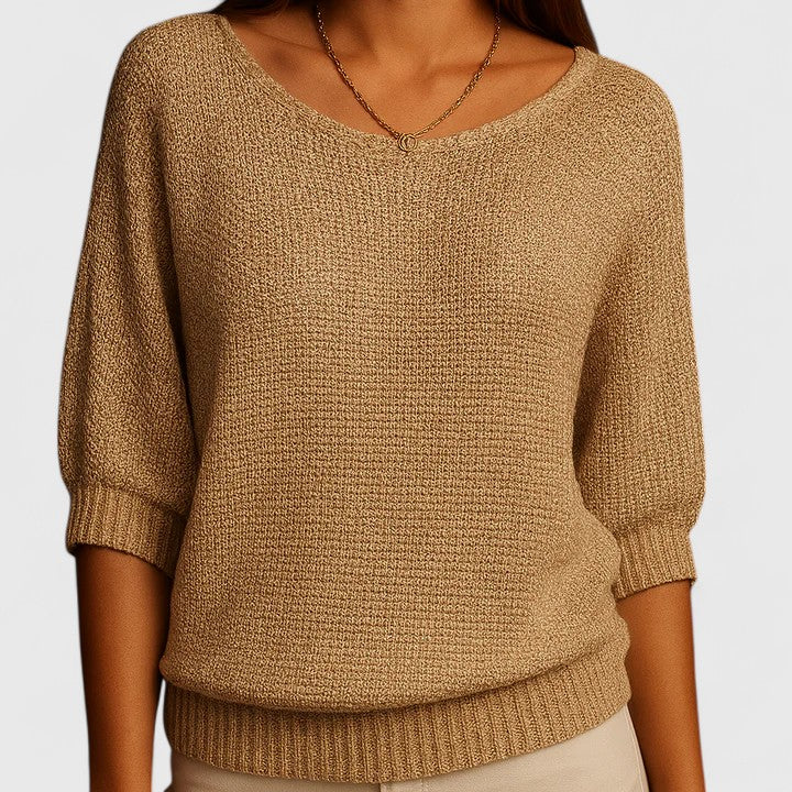 Rachel | Effortless Knit Pullover Beige