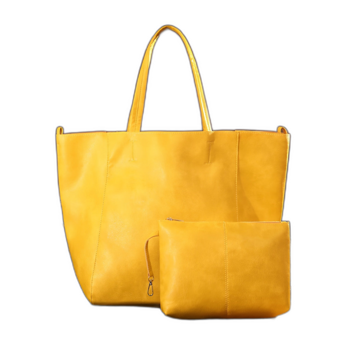 Renee’s Retro Softness | Large Capacity Tote Bag Yellow