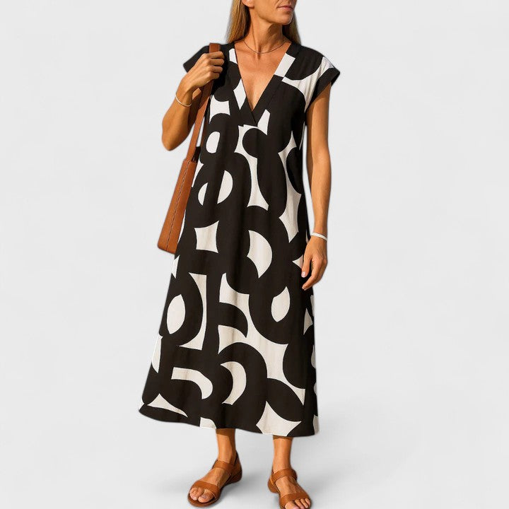 Julie | Flowing V-Neck Dress