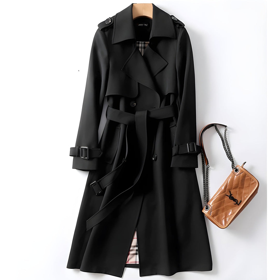 Jade | Chic Trench Coat Black