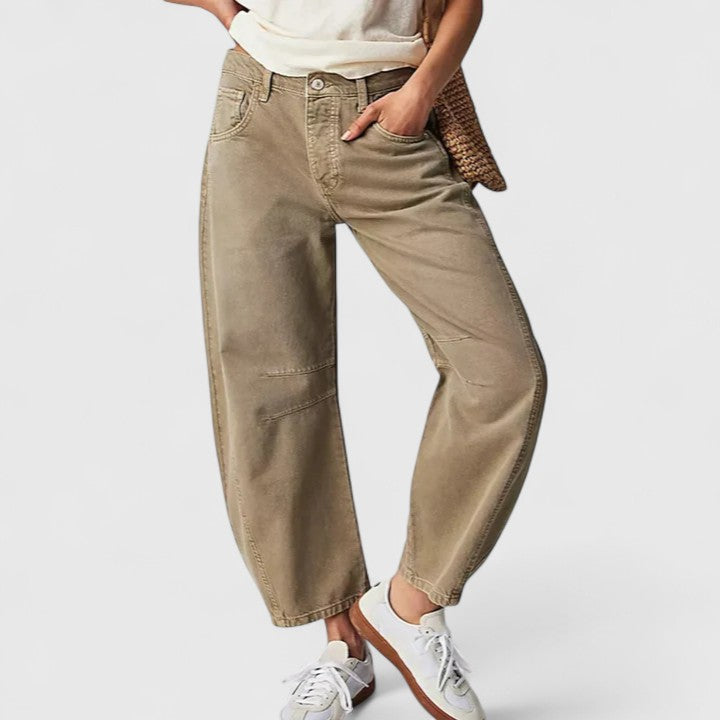 Betsy | Comfortable Wide-Leg Pants Beige